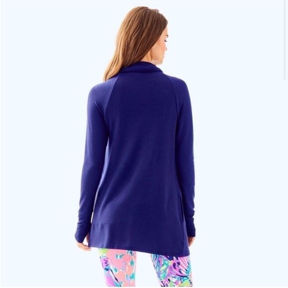 LILLY PULITZER - Elyssa Wrap In Ikat Blue XS - Picture 2 of 9